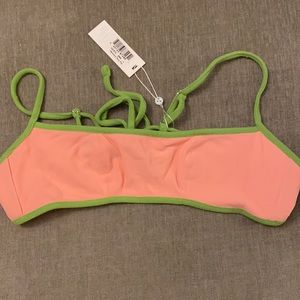COPY - BRAND NEW WITH TAGS NEVER WORN. Frankies bikinis harmony terry TOP ONLY